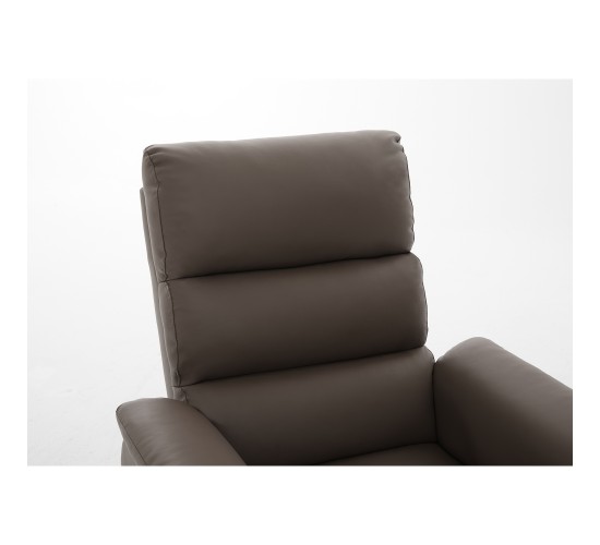Πολυθρόνα Ανακλινόμενη ArteLibre RIGIL Με Λειτουργία Μασάζ Καφέ PU 75x87x102cm