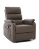 Πολυθρόνα Ανακλινόμενη ArteLibre RIGIL Με Λειτουργία Μασάζ Καφέ PU 75x87x102cm
