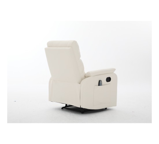 Πολυθρόνα Ανακλινόμενη ArteLibre RIGIL Με Λειτουργία Μασάζ Μπεζ PU 75x87x102cm