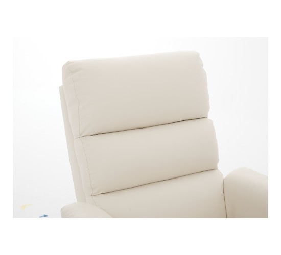 Πολυθρόνα Ανακλινόμενη ArteLibre RIGIL Με Λειτουργία Μασάζ Μπεζ PU 75x87x102cm