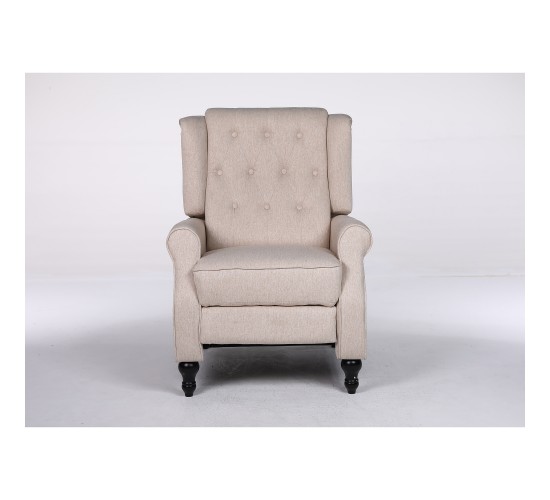 Πολυθρόνα Ανακλινόμενη ArteLibre ALNAIR Μπεζ Ύφασμα 78x85x104cm