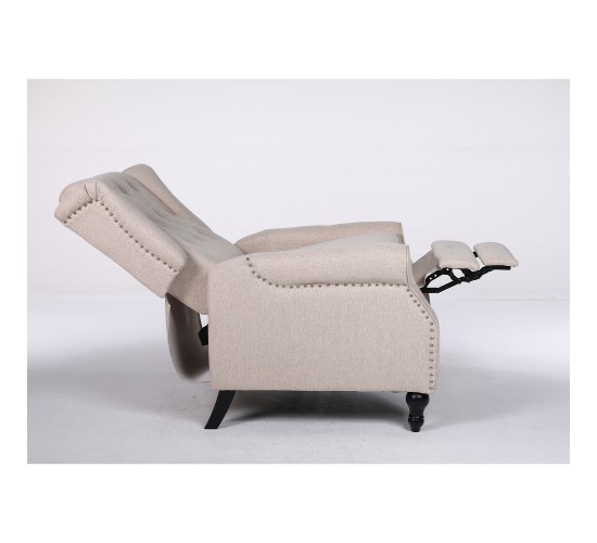 Πολυθρόνα Ανακλινόμενη ArteLibre ALNAIR Μπεζ Ύφασμα 78x85x104cm