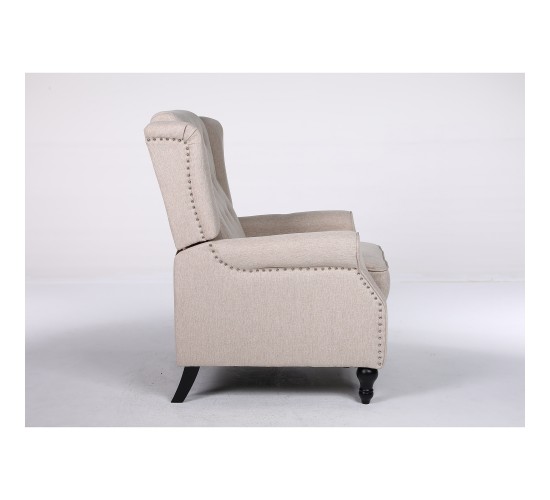 Πολυθρόνα Ανακλινόμενη ArteLibre ALNAIR Μπεζ Ύφασμα 78x85x104cm