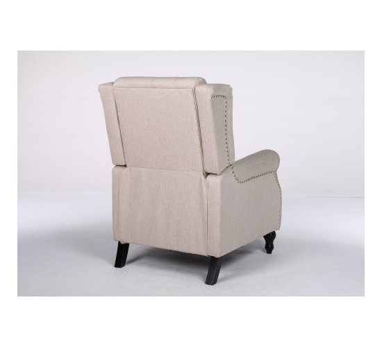 Πολυθρόνα Ανακλινόμενη ArteLibre ALNAIR Μπεζ Ύφασμα 78x85x104cm