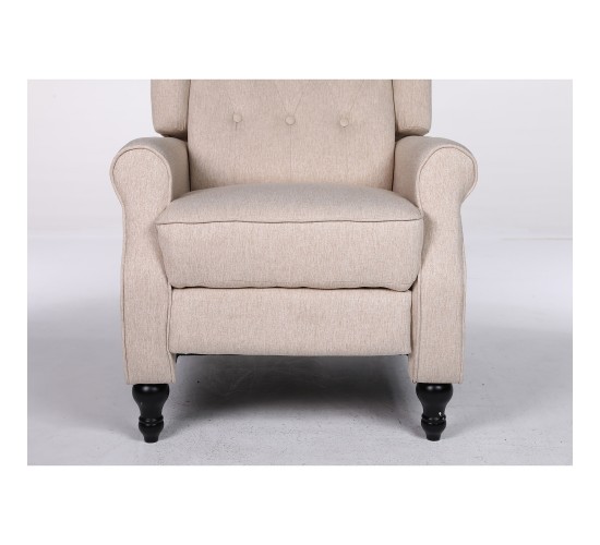 Πολυθρόνα Ανακλινόμενη ArteLibre ALNAIR Μπεζ Ύφασμα 78x85x104cm