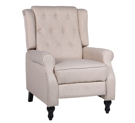 Πολυθρόνα Ανακλινόμενη ArteLibre ALNAIR Μπεζ Ύφασμα 78x85x104cm