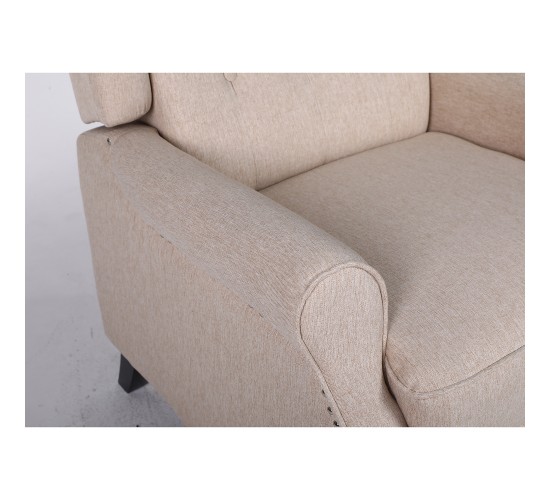 Πολυθρόνα Ανακλινόμενη ArteLibre ALNAIR Μπεζ Ύφασμα 78x85x104cm