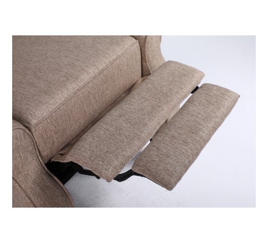 Πολυθρόνα Ανακλινόμενη ArteLibre ALNAIR Καφέ Ύφασμα 78x85x104cm