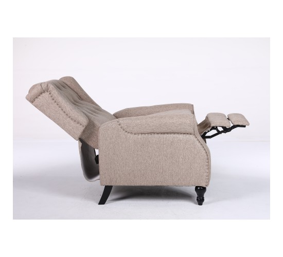 Πολυθρόνα Ανακλινόμενη ArteLibre ALNAIR Καφέ Ύφασμα 78x85x104cm