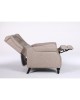 Πολυθρόνα Ανακλινόμενη ArteLibre ALNAIR Καφέ Ύφασμα 78x85x104cm