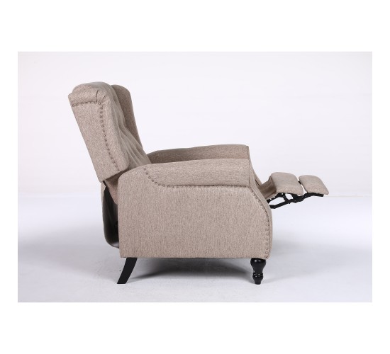 Πολυθρόνα Ανακλινόμενη ArteLibre ALNAIR Καφέ Ύφασμα 78x85x104cm