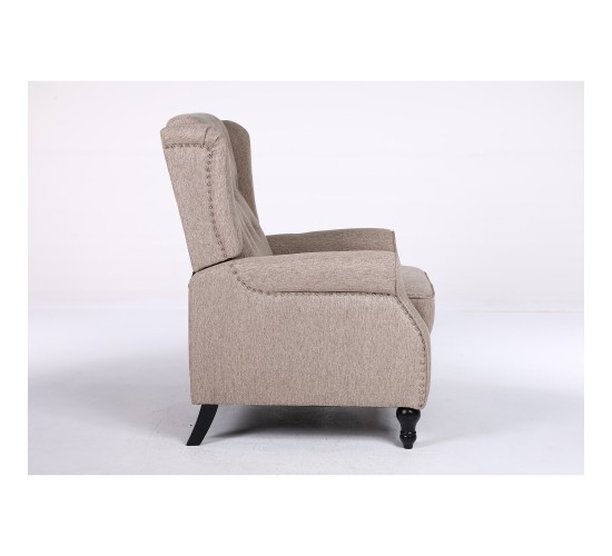 Πολυθρόνα Ανακλινόμενη ArteLibre ALNAIR Καφέ Ύφασμα 78x85x104cm