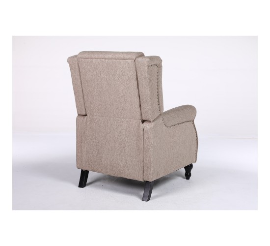 Πολυθρόνα Ανακλινόμενη ArteLibre ALNAIR Καφέ Ύφασμα 78x85x104cm