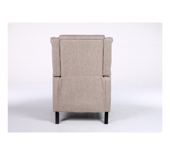 Πολυθρόνα Ανακλινόμενη ArteLibre ALNAIR Καφέ Ύφασμα 78x85x104cm