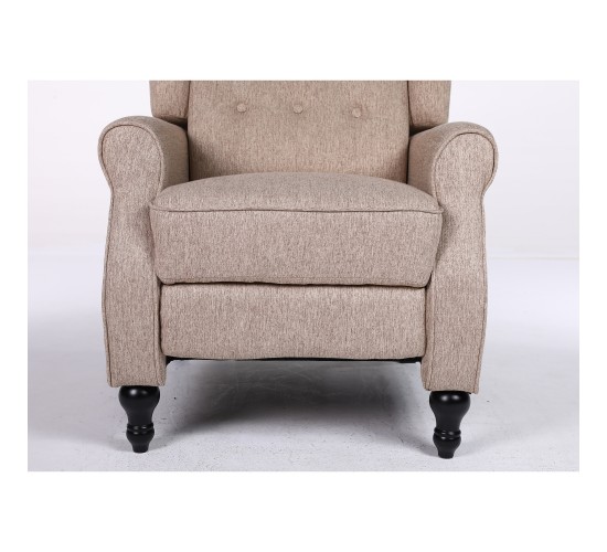 Πολυθρόνα Ανακλινόμενη ArteLibre ALNAIR Καφέ Ύφασμα 78x85x104cm