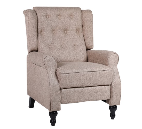 Πολυθρόνα Ανακλινόμενη ArteLibre ALNAIR Καφέ Ύφασμα 78x85x104cm