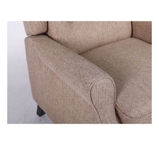 Πολυθρόνα Ανακλινόμενη ArteLibre ALNAIR Καφέ Ύφασμα 78x85x104cm