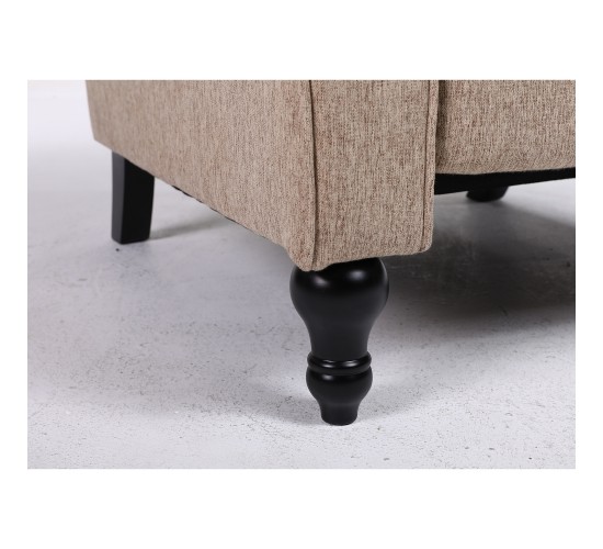 Πολυθρόνα Ανακλινόμενη ArteLibre ALNAIR Καφέ Ύφασμα 78x85x104cm