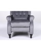 Πολυθρόνα Ανακλινόμενη ArteLibre ALNAIR Γκρι Βελούδο 78x85x104cm