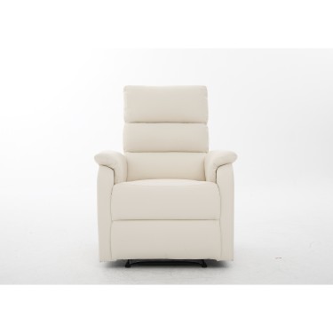 Πολυθρόνα Ανακλινόμενη ArteLibre TALITHA Μπεζ PU 79x97x101cm