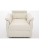 Πολυθρόνα Ανακλινόμενη ArteLibre TALITHA Μπεζ PU 79x97x101cm