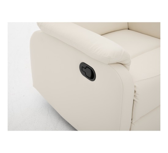 Πολυθρόνα Ανακλινόμενη ArteLibre TALITHA Μπεζ PU 79x97x101cm