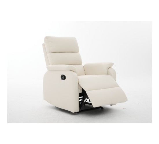 Πολυθρόνα Ανακλινόμενη ArteLibre TALITHA Μπεζ PU 79x97x101cm