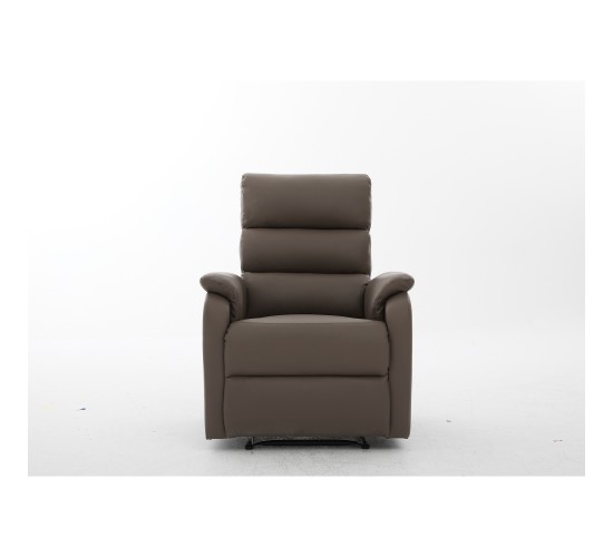 Πολυθρόνα Ανακλινόμενη ArteLibre TALITHA Καφέ PU 79x97x101cm
