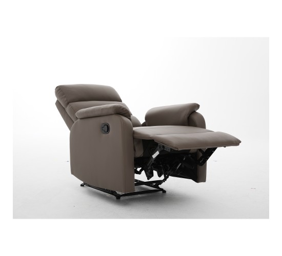 Πολυθρόνα Ανακλινόμενη ArteLibre TALITHA Καφέ PU 79x97x101cm