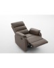 Πολυθρόνα Ανακλινόμενη ArteLibre TALITHA Καφέ PU 79x97x101cm