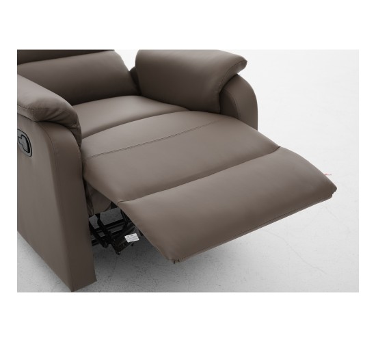 Πολυθρόνα Ανακλινόμενη ArteLibre TALITHA Καφέ PU 79x97x101cm