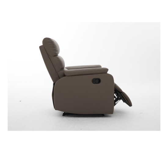 Πολυθρόνα Ανακλινόμενη ArteLibre TALITHA Καφέ PU 79x97x101cm