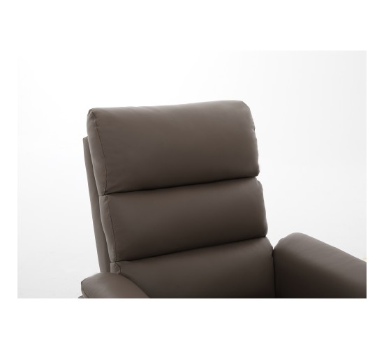 Πολυθρόνα Ανακλινόμενη ArteLibre TALITHA Καφέ PU 79x97x101cm