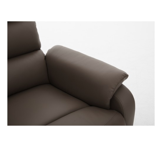 Πολυθρόνα Ανακλινόμενη ArteLibre TALITHA Καφέ PU 79x97x101cm