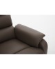 Πολυθρόνα Ανακλινόμενη ArteLibre TALITHA Καφέ PU 79x97x101cm