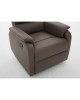 Πολυθρόνα Ανακλινόμενη ArteLibre TALITHA Καφέ PU 79x97x101cm