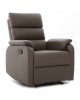 Πολυθρόνα Ανακλινόμενη ArteLibre TALITHA Καφέ PU 79x97x101cm