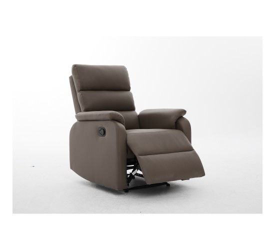 Πολυθρόνα Ανακλινόμενη ArteLibre TALITHA Καφέ PU 79x97x101cm