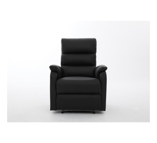 Πολυθρόνα Ανακλινόμενη ArteLibre TALITHA Μαύρο PU 79x97x101cm
