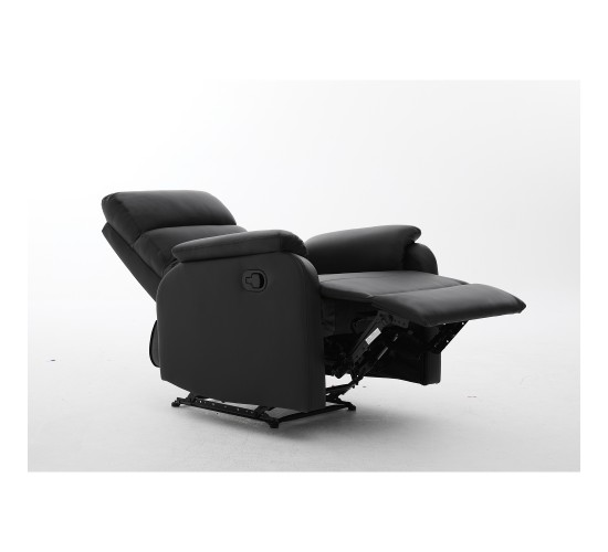 Πολυθρόνα Ανακλινόμενη ArteLibre TALITHA Μαύρο PU 79x97x101cm