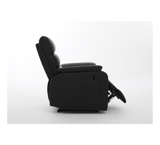 Πολυθρόνα Ανακλινόμενη ArteLibre TALITHA Μαύρο PU 79x97x101cm