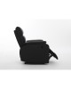 Πολυθρόνα Ανακλινόμενη ArteLibre TALITHA Μαύρο PU 79x97x101cm