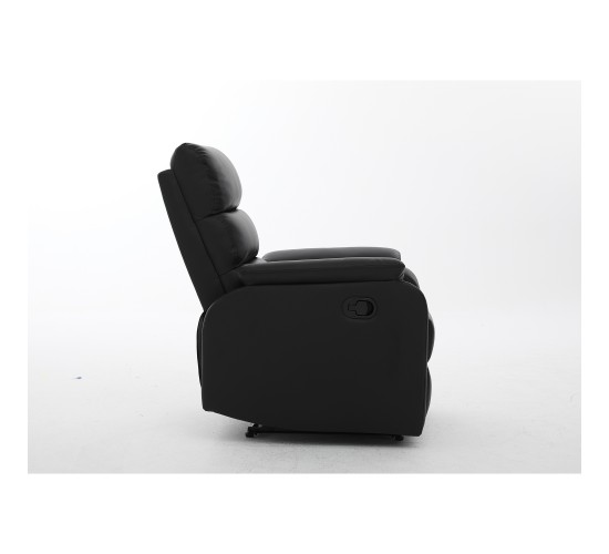 Πολυθρόνα Ανακλινόμενη ArteLibre TALITHA Μαύρο PU 79x97x101cm