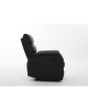 Πολυθρόνα Ανακλινόμενη ArteLibre TALITHA Μαύρο PU 79x97x101cm