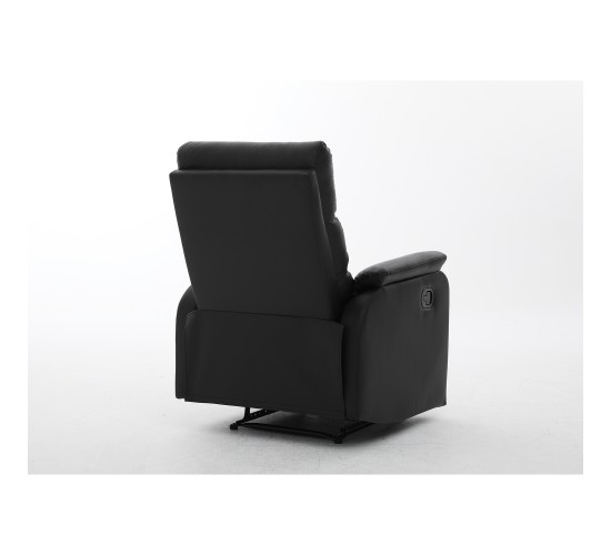 Πολυθρόνα Ανακλινόμενη ArteLibre TALITHA Μαύρο PU 79x97x101cm