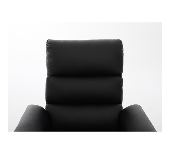 Πολυθρόνα Ανακλινόμενη ArteLibre TALITHA Μαύρο PU 79x97x101cm