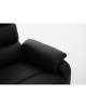 Πολυθρόνα Ανακλινόμενη ArteLibre TALITHA Μαύρο PU 79x97x101cm