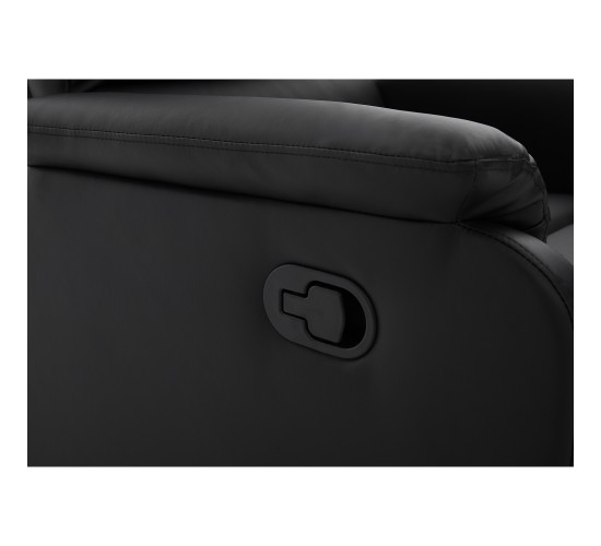 Πολυθρόνα Ανακλινόμενη ArteLibre TALITHA Μαύρο PU 79x97x101cm