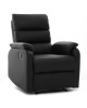 Πολυθρόνα Ανακλινόμενη ArteLibre TALITHA Μαύρο PU 79x97x101cm
