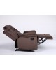 Πολυθρόνα Ανακλινόμενη ArteLibre NASHIRA Καφέ Βελούδο 88x90x99cm